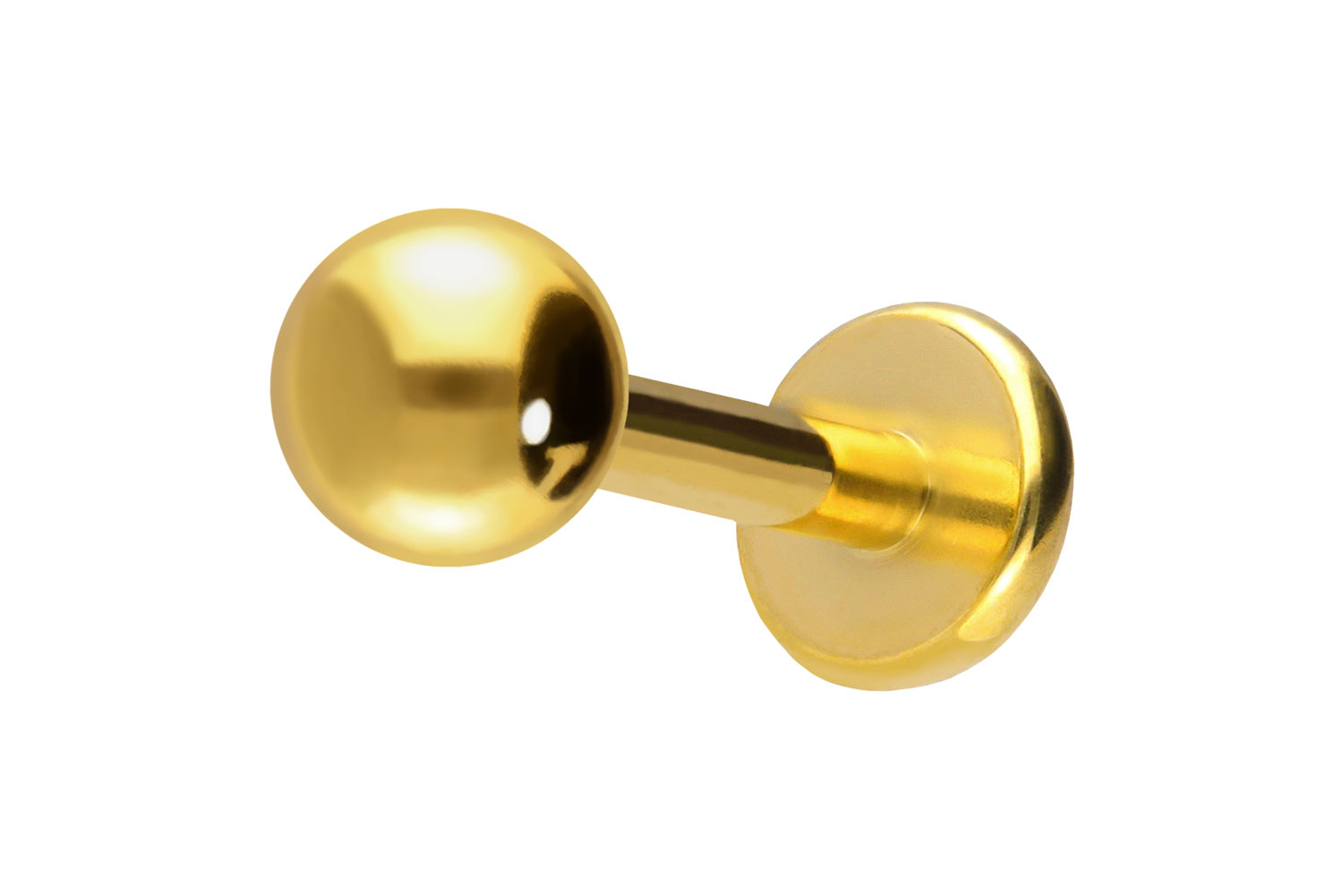 Titan Labret Piercing mit Innengewinde